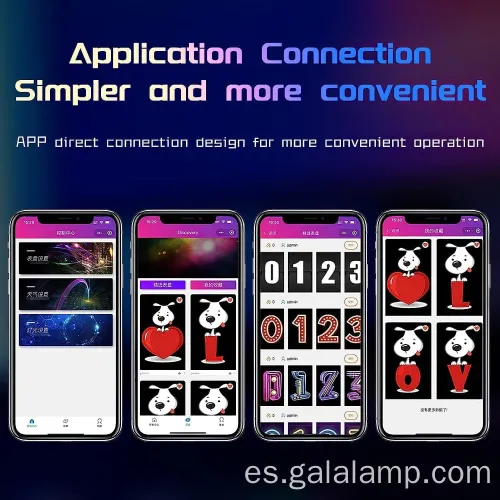 Reloj digital de estilo neón con pantalla de tubo brillante